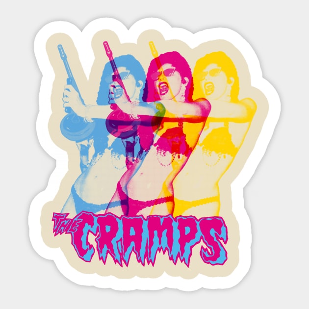 The Cramps Sticker by HAPPY TRIP PRESS